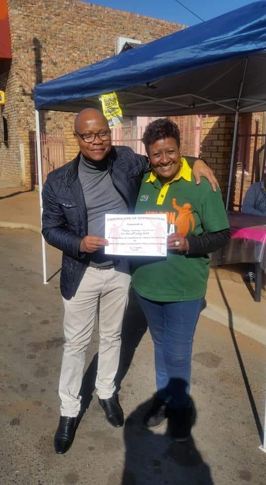 NCNN.LIVE joined a number of Kimberley based businesses in sponsoring the 5th annual Mandela Day outreach programme hosted by the Living Waters Community Wellness Agency run by humanitarian Essie Reid 2